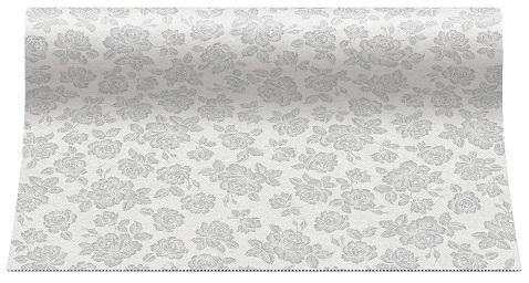 18075 1 rolka airlaid 40cm x 24m strieborne kvety