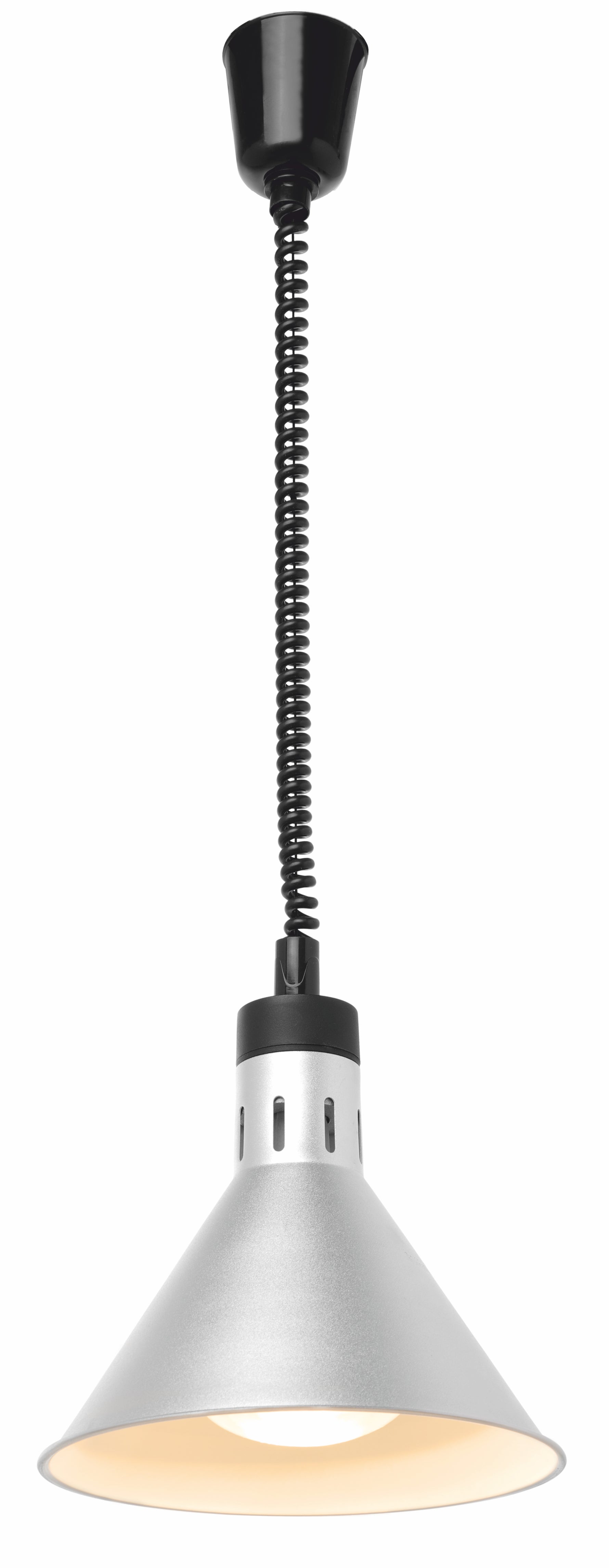 8069 lampa ohrevna strieborna 27 cm