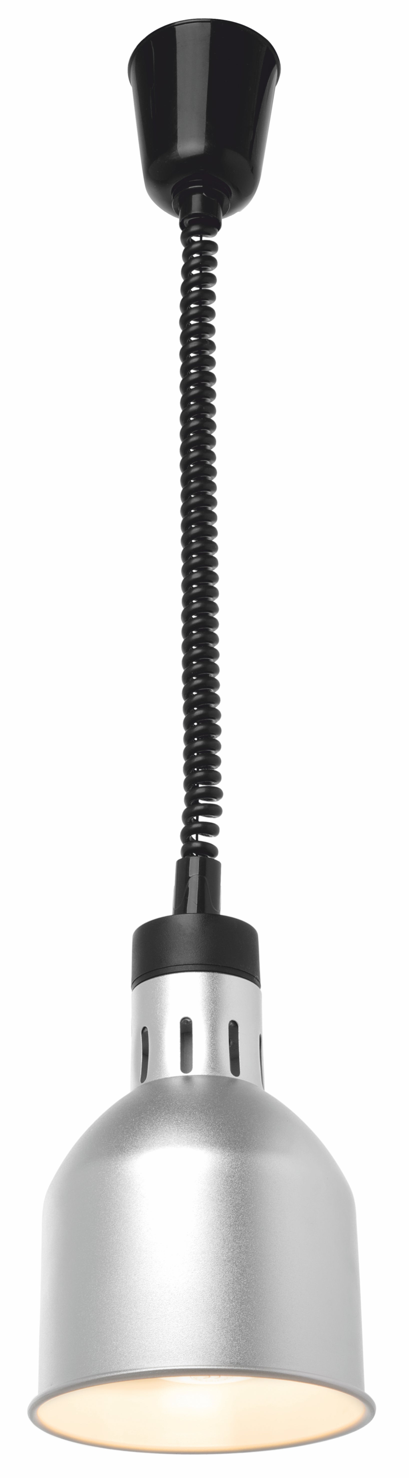 8075 lampa ohrevna strieborna 17cm