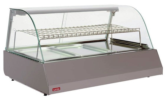 Ohrevné vitríny obslužné (Rozmer, Verzia, Príkon, Kapacita 108x76x59 cm - obslužná - 2,50 kW - 3x GN1/1)