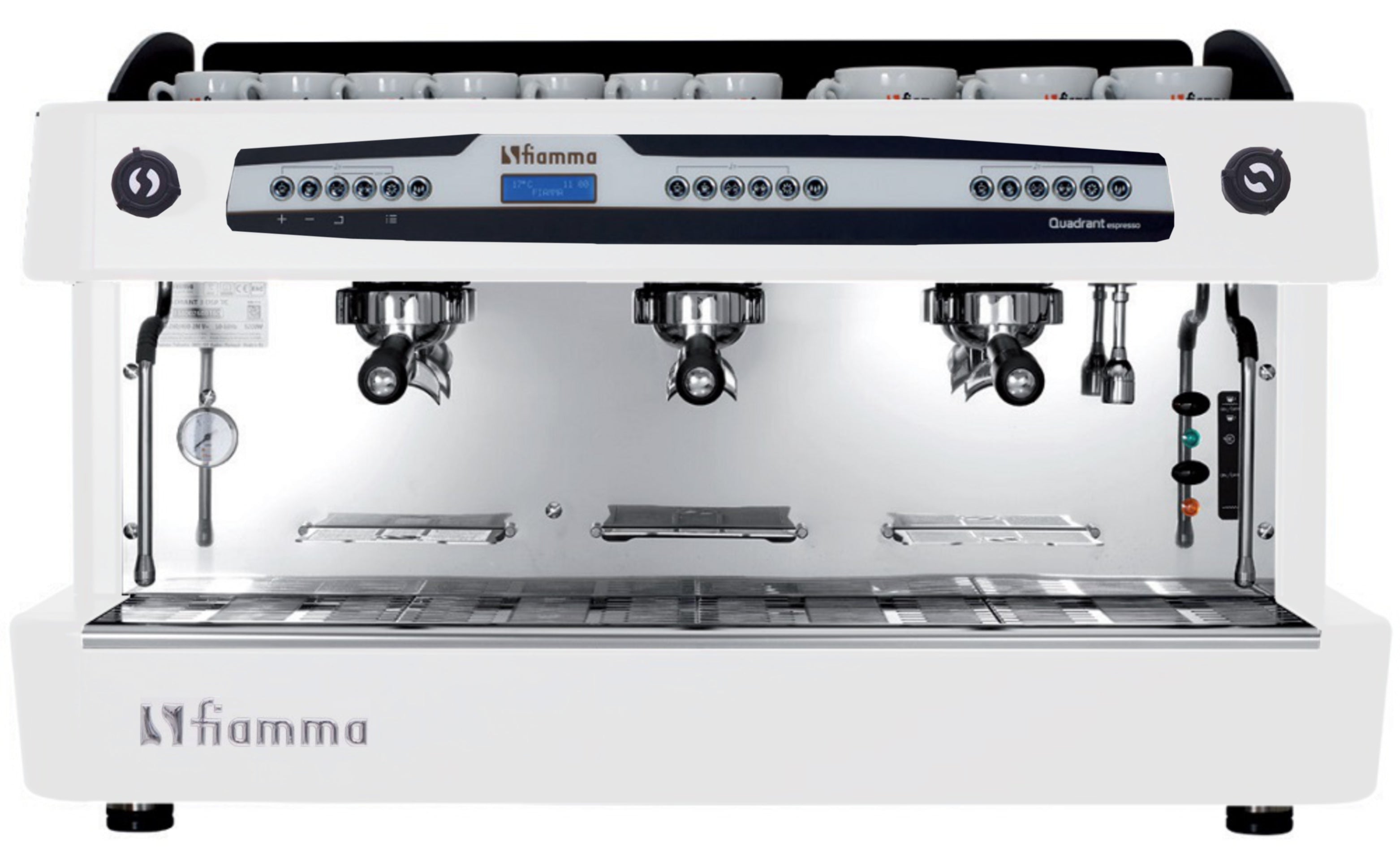 9362 kavovar trojpakovy biely quadrant