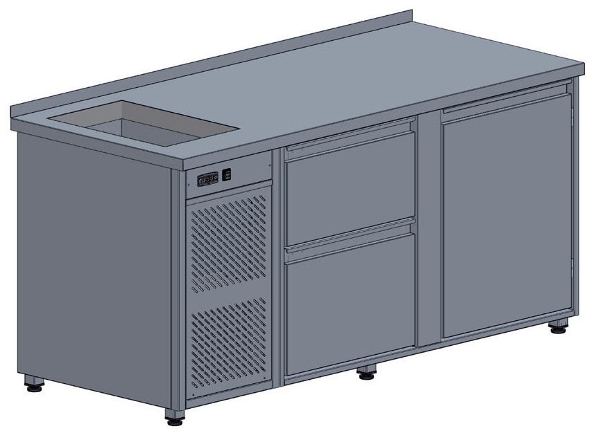 9800 chladiace stoly 163x70x90 cm