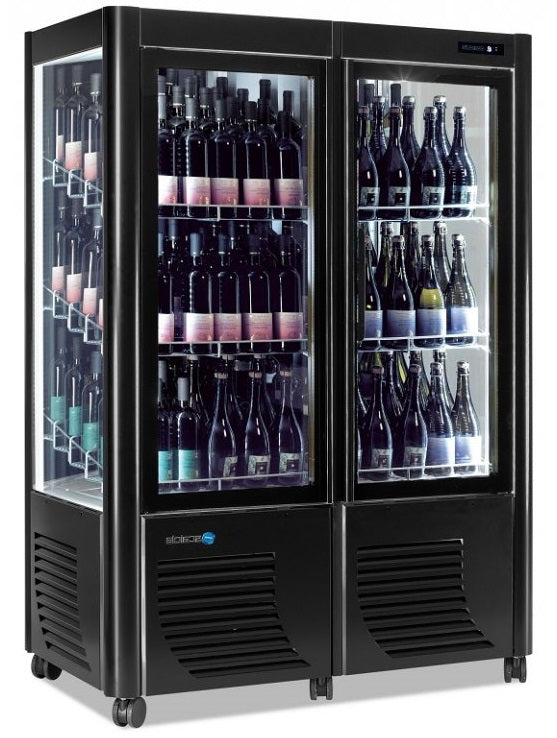 9878 1 chladnicka na vino 126x70x184 cm