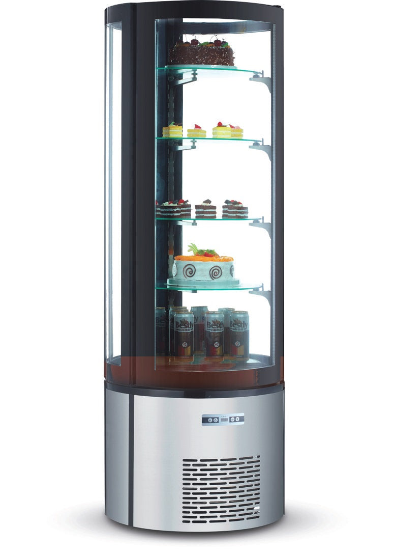 9920 chladiaca vitrina s otocnymi policami 68x68x175 cm