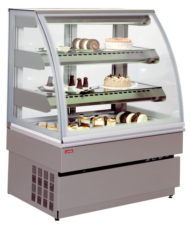 Chladiace vitríny - statické chladenie (Napätie 230 V, Príkon 0,59 kW, Rozmer 150x75x134 cm)