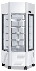 Chladiace vitríny s otočnými policami (Farba strieborná)