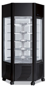 Chladiace vitríny s otočnými policami (Farba strieborná)