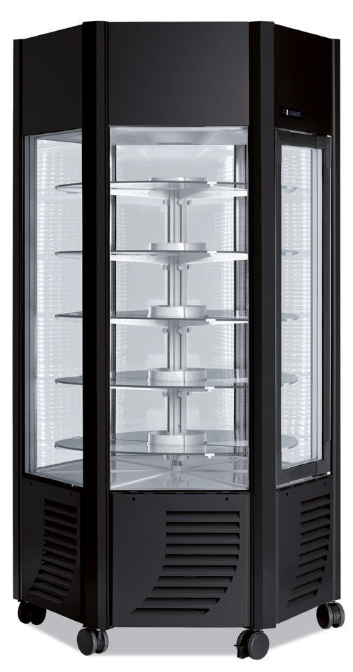 Mraziace vitríny s otočnými policami (Farba strieborná)