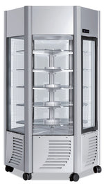 Mraziace vitríny s otočnými policami (Farba strieborná)